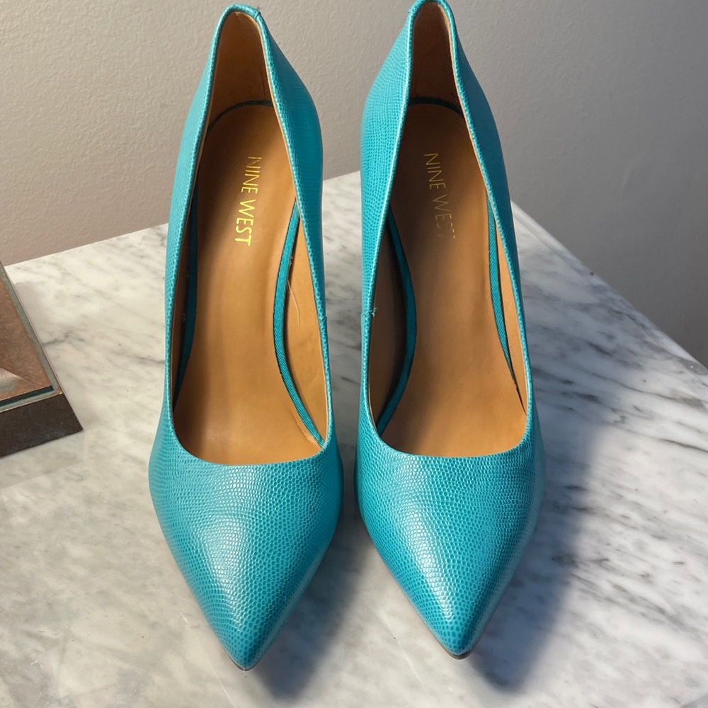 Nine West Turquoise Heels